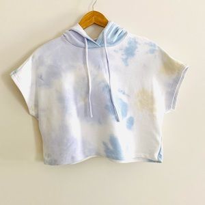 Elodie Tie Dye Cropped Hoodie